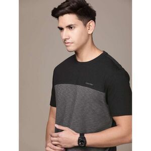 Calvin Klein Colorblock  T Shirt Size Small Black Grey
